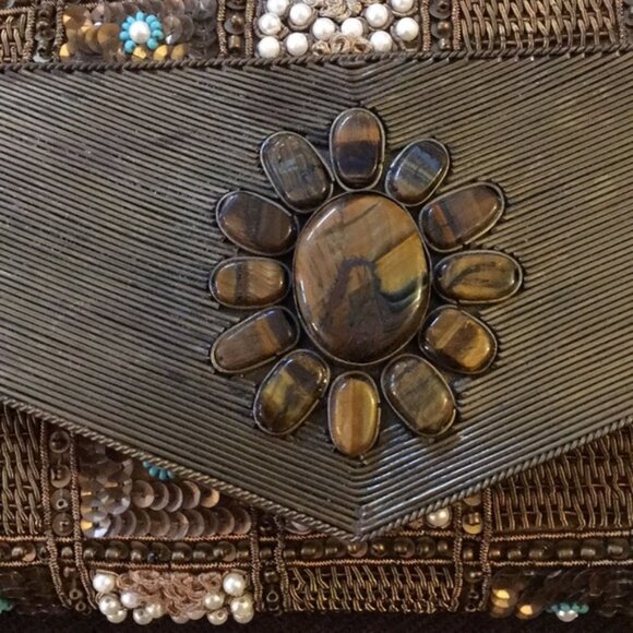 P. Maria Embellished Clutch